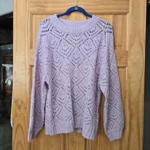 American Eagle Outfitters Lavender Knit Sweater